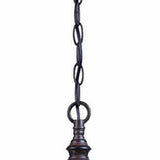 Three Light Dark Brown Eastern Lantern Hanging Light - Homeroots - Flyclothing LLC