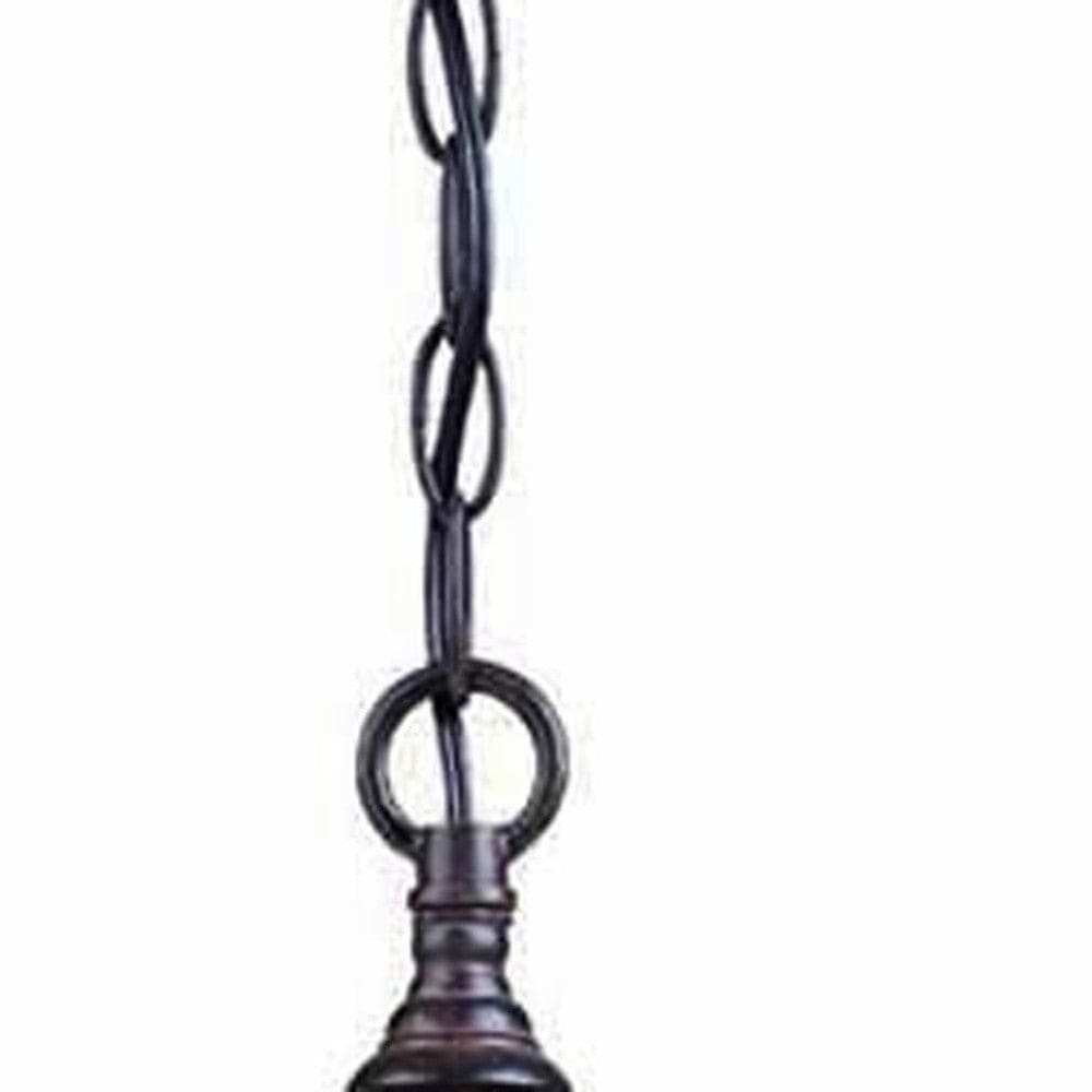 Three Light Dark Brown Eastern Lantern Hanging Light - Homeroots - Flyclothing LLC