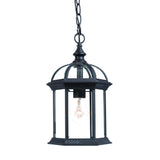 Matte Black Cage Hanging Light - Homeroots - Flyclothing LLC