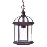 Dark Brown Cage Hanging Light - Homeroots - Flyclothing LLC