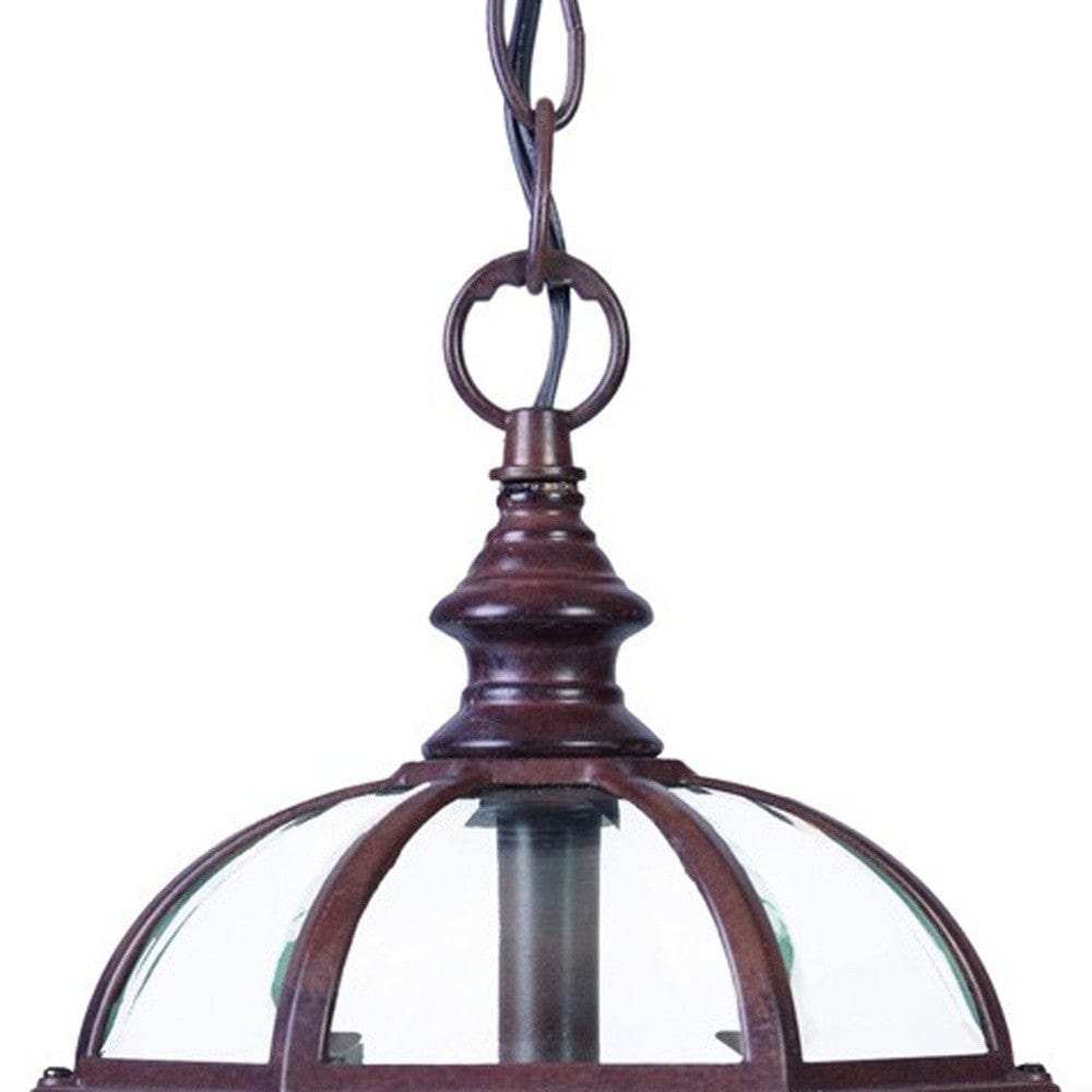 Dark Brown Cage Hanging Light - Homeroots - Flyclothing LLC