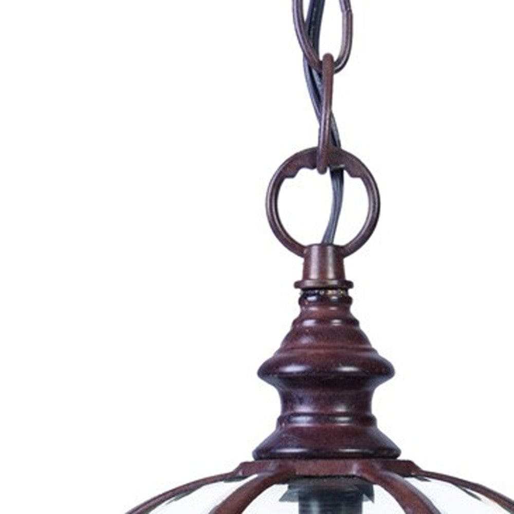 Dark Brown Cage Hanging Light - Homeroots - Flyclothing LLC