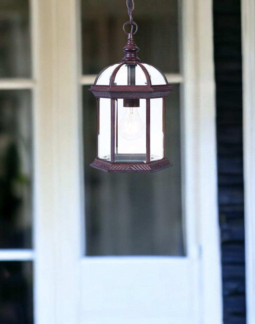 Dark Brown Cage Hanging Light - Homeroots - Flyclothing LLC