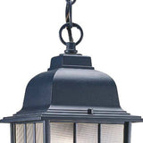 Matte Black Window Pane Lantern Hanging Light - Homeroots - Flyclothing LLC