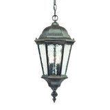Two Light Antique Black Carousel Lantern Hanging Light - Homeroots - Flyclothing LLC
