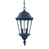 Two Light Matte Black Carousel Lantern Hanging Light - Homeroots - Flyclothing LLC