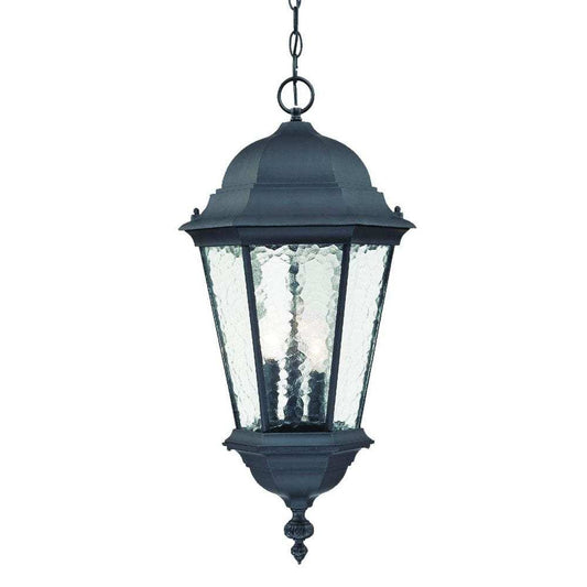 Telfair 3-Light Matte Black Hanging Light - Homeroots - Flyclothing LLC