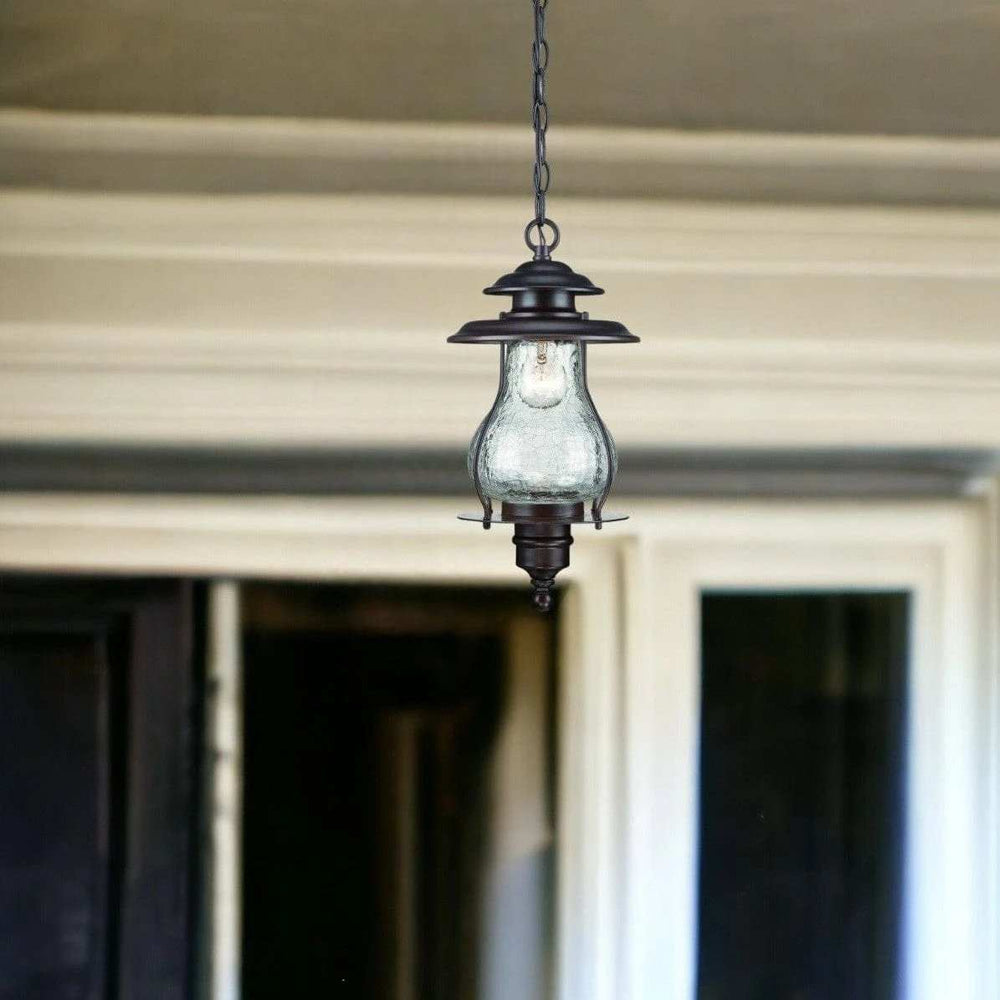 Antique Bronze Oil Lantern Hanging Light - Homeroots - Flyclothing LLC