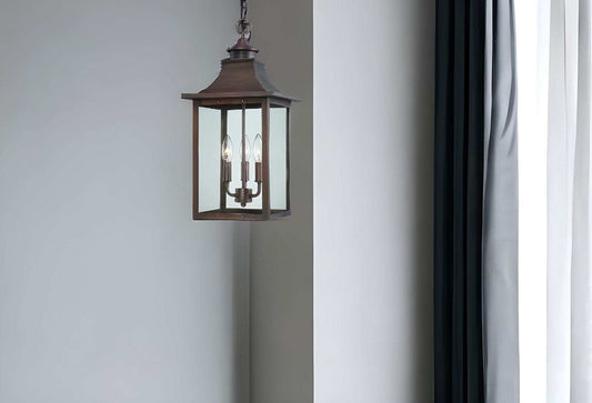 St. Charles 3-Light Acopper Patina Hanging Light - Homeroots - Flyclothing LLC