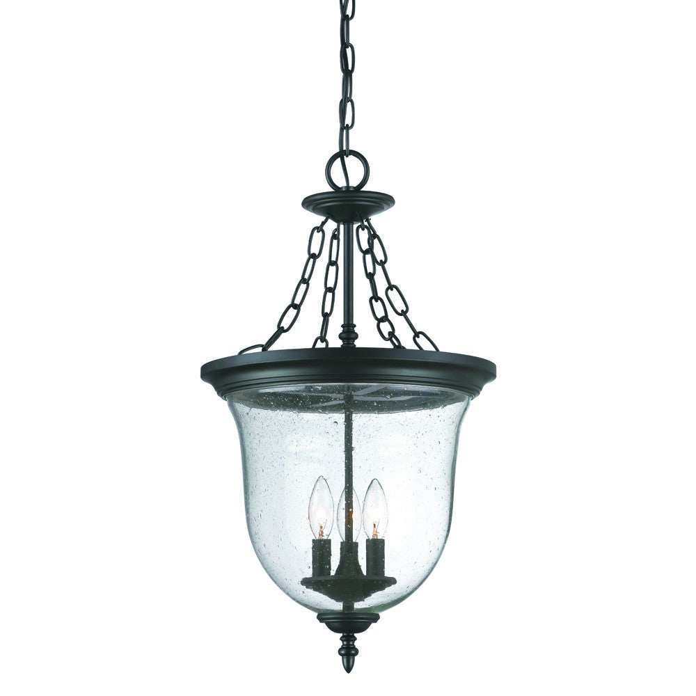 Belle 3-Light Matte black Hanging light - Homeroots - Flyclothing LLC