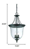 Belle 3-Light Matte black Hanging light - Homeroots - Flyclothing LLC