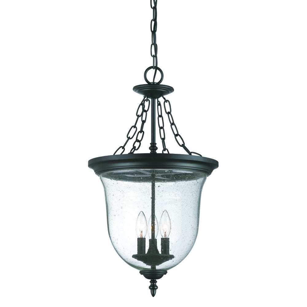Belle 3-Light Matte black Hanging light - Homeroots - Flyclothing LLC
