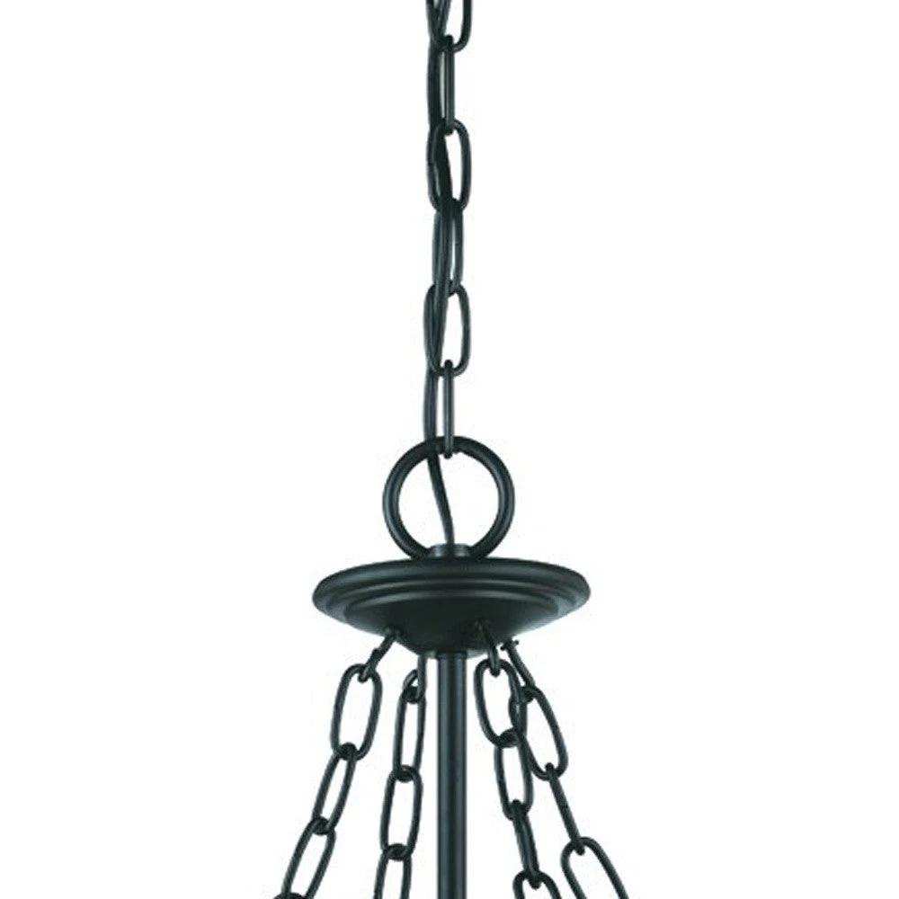 Belle 3-Light Matte black Hanging light - Homeroots - Flyclothing LLC