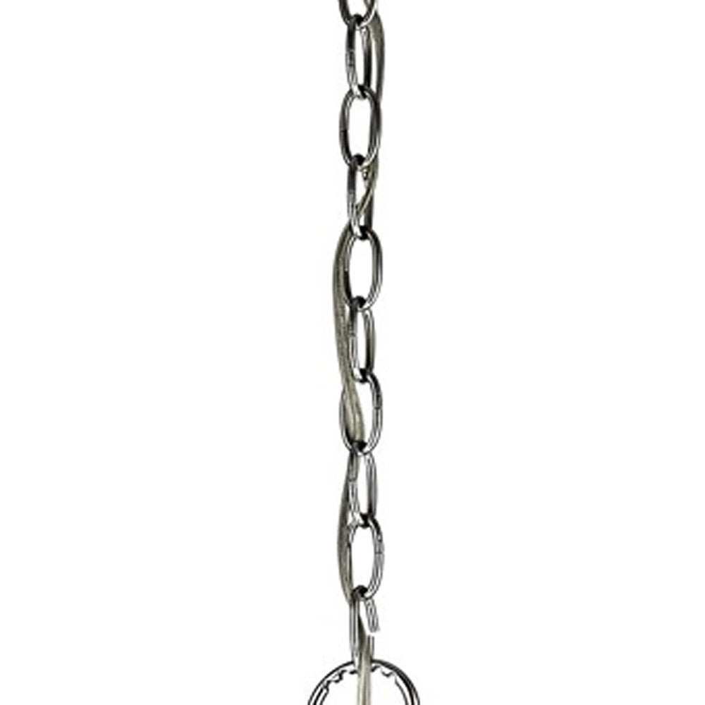 Isabella 4-Light Polished Nickel Drum Pendant With Crystal Accents - Homeroots - Flyclothing LLC