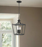 Vintage Black Metal Tapered Hanging Light - Homeroots - Flyclothing LLC