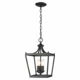 Vintage Black Metal Tapered Hanging Light - Homeroots - Flyclothing LLC