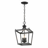 Vintage Black Metal Tapered Hanging Light - Homeroots - Flyclothing LLC