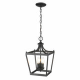 Vintage Black Metal Tapered Hanging Light - Homeroots - Flyclothing LLC