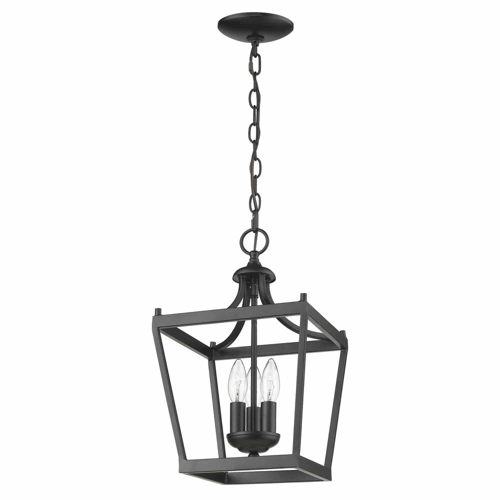 Vintage Black Metal Tapered Hanging Light - Homeroots - Flyclothing LLC