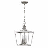 Vintage Silver Metal Tapered Hanging Light - Homeroots - Flyclothing LLC