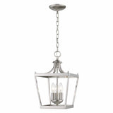 Vintage Silver Metal Tapered Hanging Light - Homeroots - Flyclothing LLC