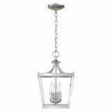 Vintage Silver Metal Tapered Hanging Light - Homeroots - Flyclothing LLC