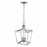 Vintage Silver Metal Tapered Hanging Light - Homeroots - Flyclothing LLC
