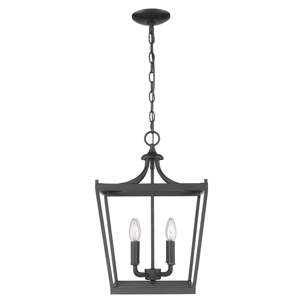 Kennedy 4-Light Matte Black Pendant - Homeroots - Flyclothing LLC
