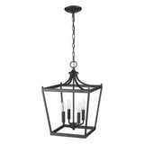 Kennedy 4-Light Matte Black Pendant - Homeroots - Flyclothing LLC