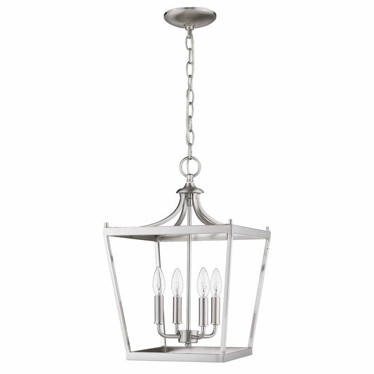 Kennedy 4-Light Satin Nickel Pendant - Homeroots - Flyclothing LLC