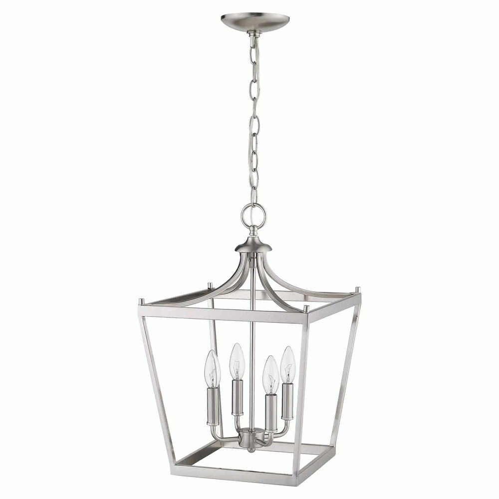 Kennedy 4-Light Satin Nickel Pendant - Homeroots - Flyclothing LLC