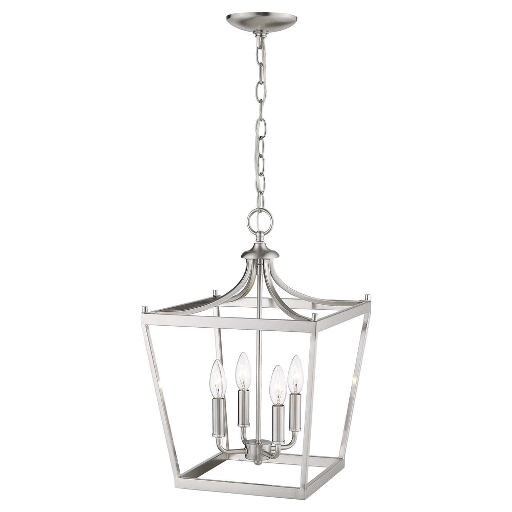 Kennedy 4-Light Satin Nickel Pendant - Homeroots - Flyclothing LLC
