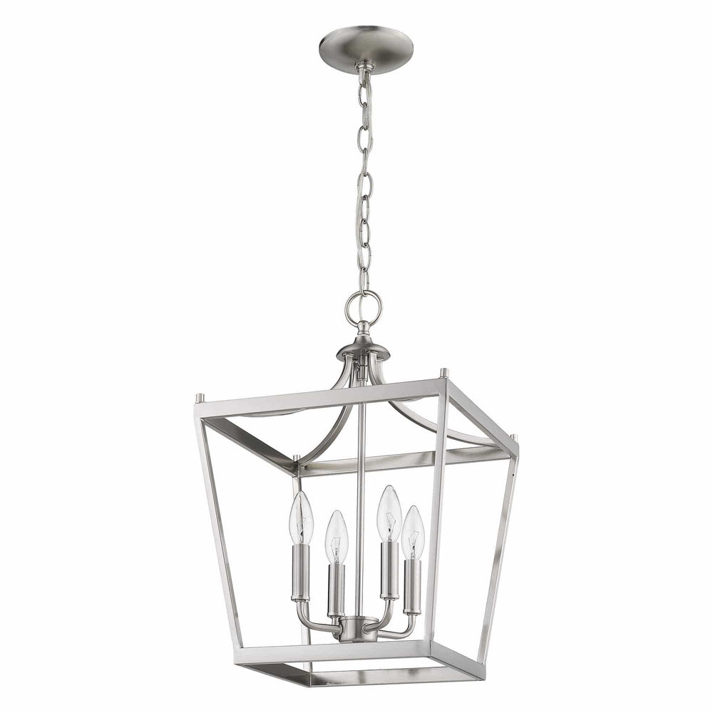 Kennedy 4-Light Satin Nickel Pendant - Homeroots - Flyclothing LLC