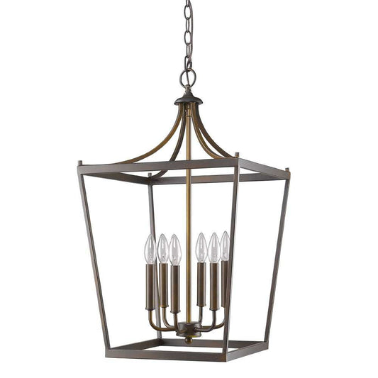 Kennedy 6-Light Oil-Rubbed Bronze Foyer Pendant - Homeroots - Flyclothing LLC