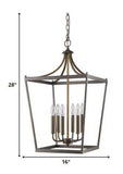 Kennedy 6-Light Oil-Rubbed Bronze Foyer Pendant - Homeroots - Flyclothing LLC