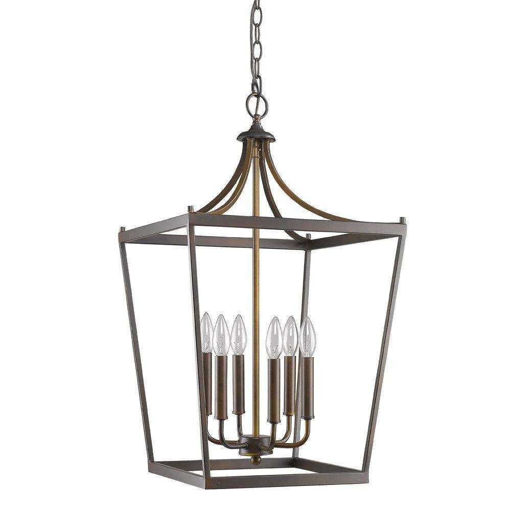 Kennedy 6-Light Oil-Rubbed Bronze Foyer Pendant - Homeroots - Flyclothing LLC
