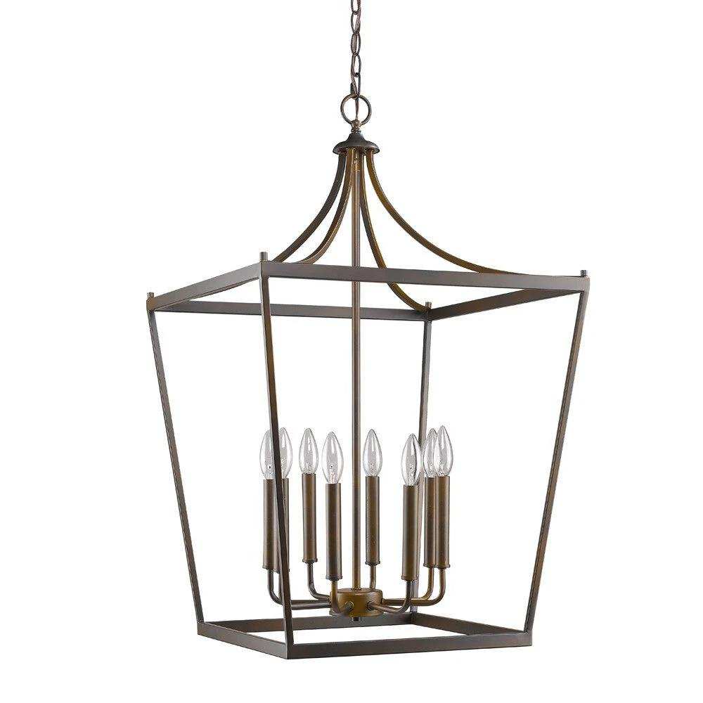 Kennedy 8-Light Oil-Rubbed Bronze Foyer Pendant - Homeroots - Flyclothing LLC