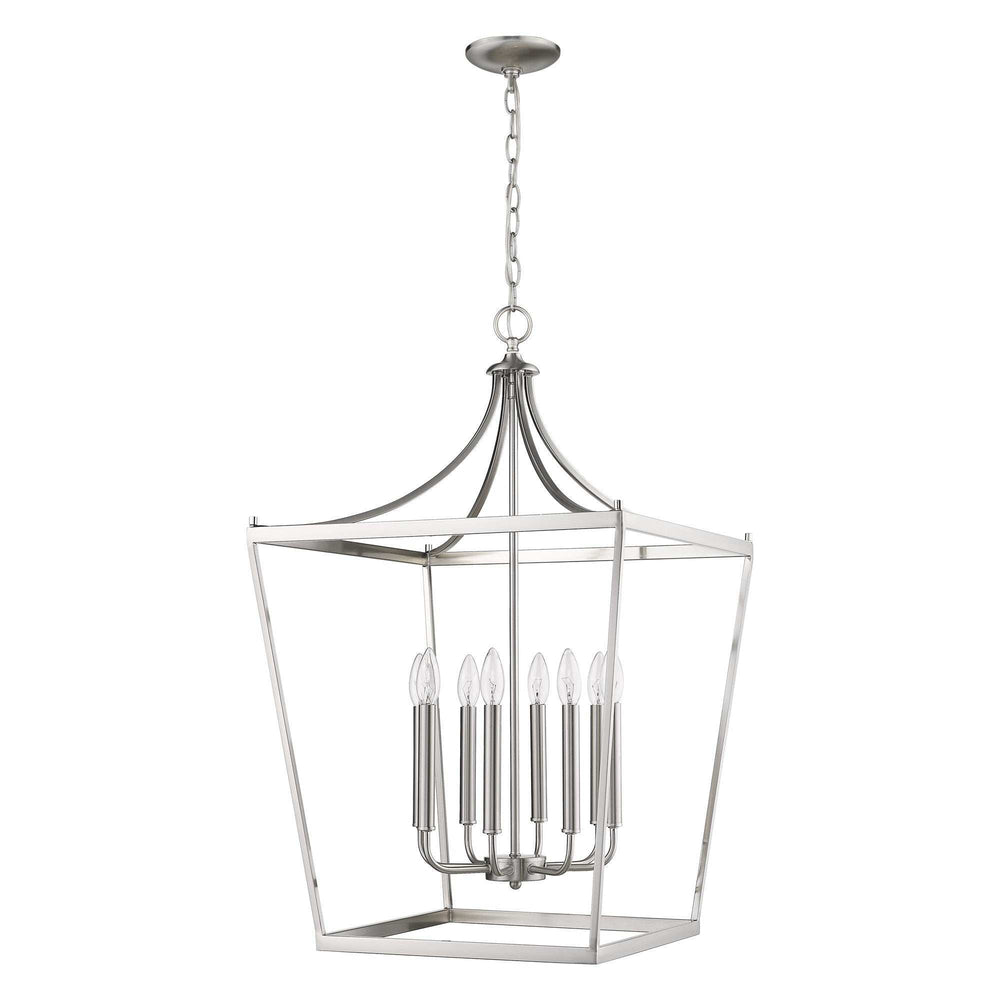 Kennedy 8-Light Satin Nickel Pendant - Homeroots - Flyclothing LLC