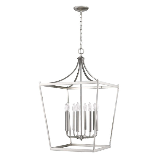 Kennedy 8-Light Satin Nickel Pendant - Homeroots - Flyclothing LLC