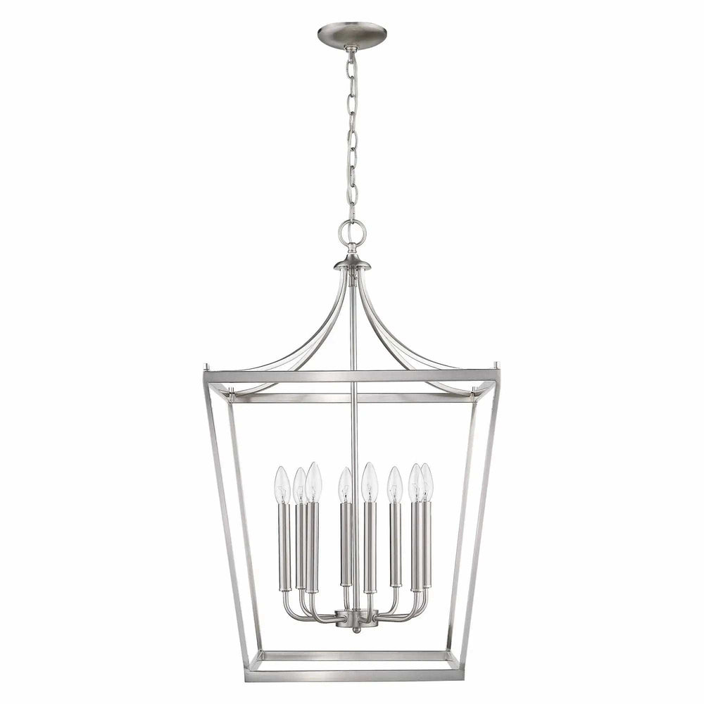 Kennedy 8-Light Satin Nickel Pendant - Homeroots - Flyclothing LLC