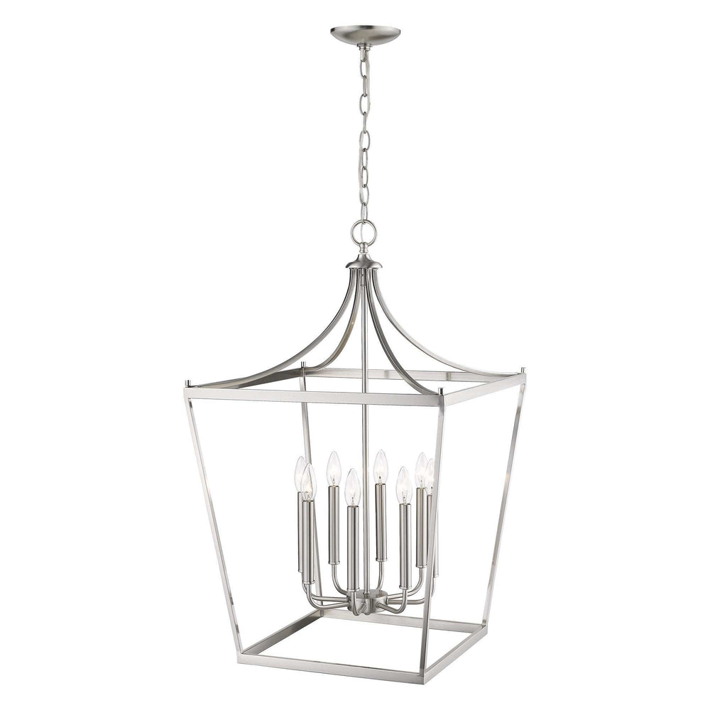 Kennedy 8-Light Satin Nickel Pendant - Homeroots - Flyclothing LLC