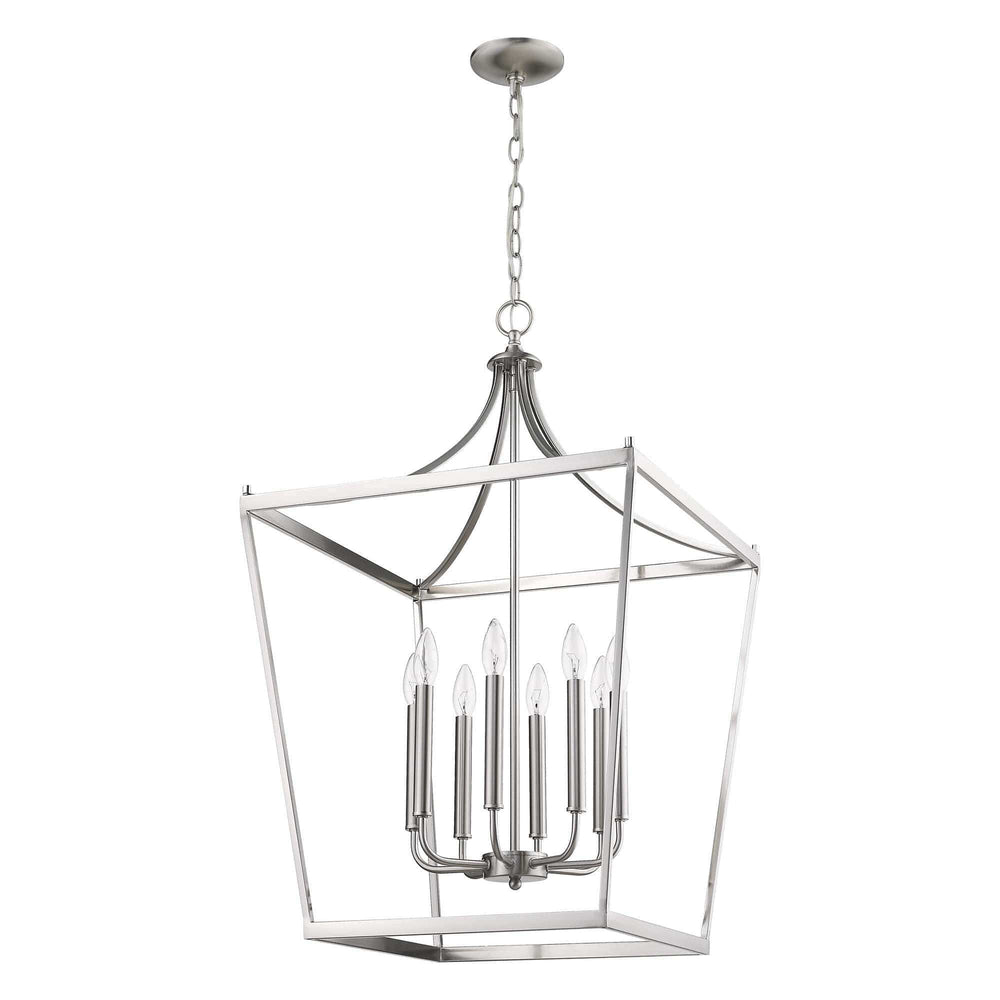 Kennedy 8-Light Satin Nickel Pendant - Homeroots - Flyclothing LLC