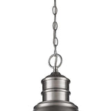 Colby 1-Light Satin Nickel Pendant With Gloss White Interior Shade - Homeroots - Flyclothing LLC