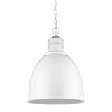 Colby 1-Light White Pendant - Homeroots - Flyclothing LLC