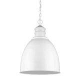 Colby 1-Light White Pendant - Homeroots - Flyclothing LLC