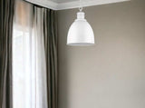 Colby 1-Light White Pendant - Homeroots - Flyclothing LLC