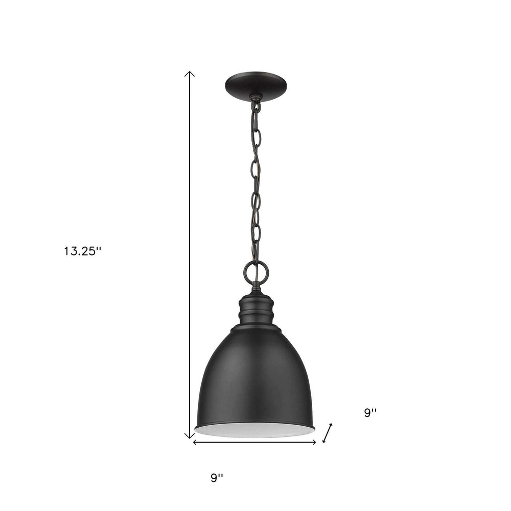 Minimalist Black Metal Pendant Hanging Light - Homeroots - Flyclothing LLC