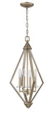 Easton 4-Light Washed Gold Pendant With Crystal Bobeches - Homeroots - Flyclothing LLC