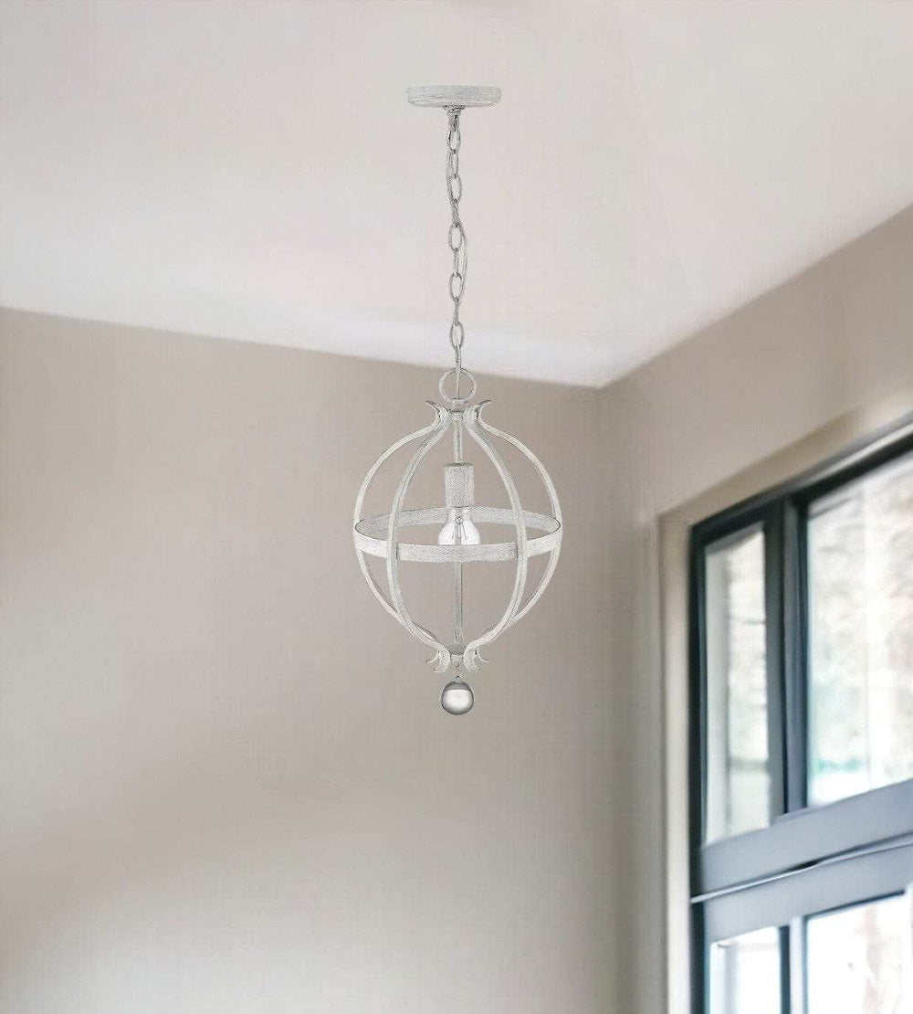 Callie 1-Light Country White Pendant - Homeroots - Flyclothing LLC