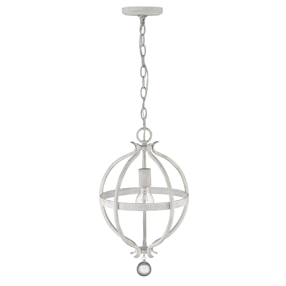 Callie 1-Light Country White Pendant - Homeroots - Flyclothing LLC